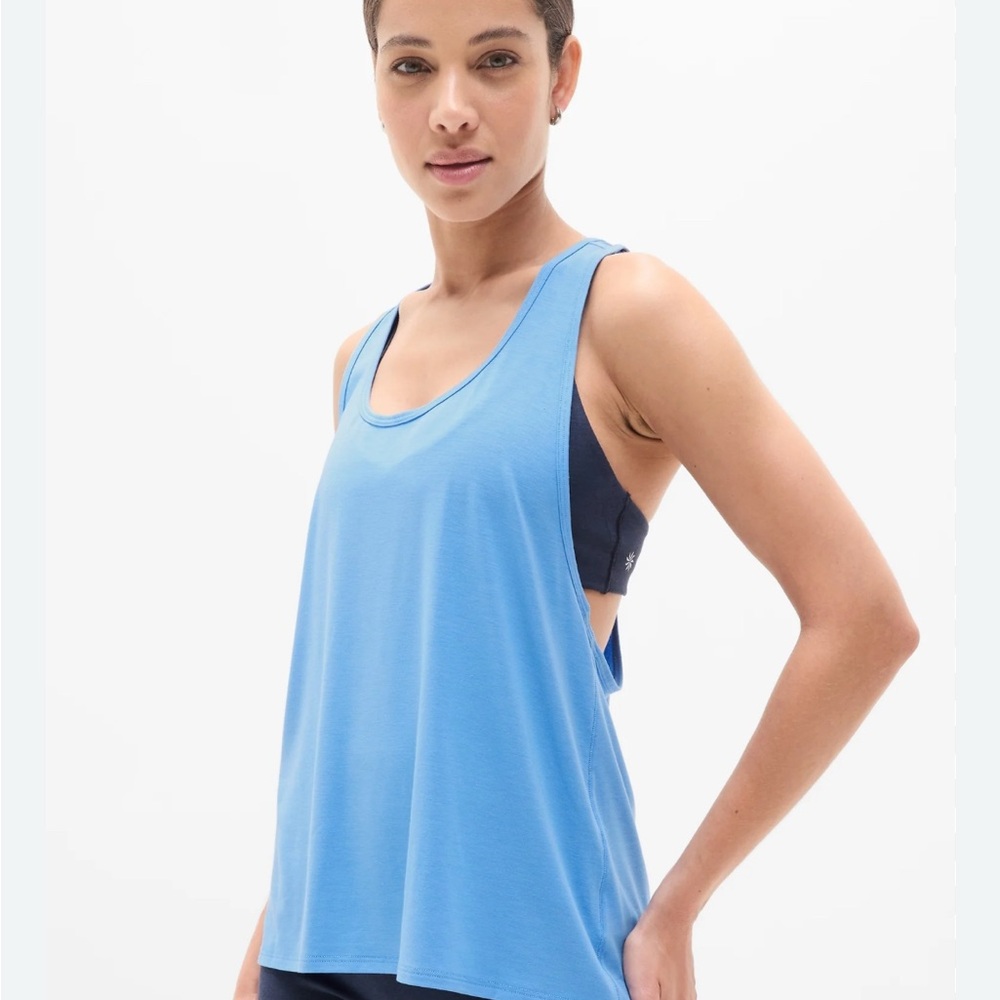 Blue‎ Sleeveless Tank Top